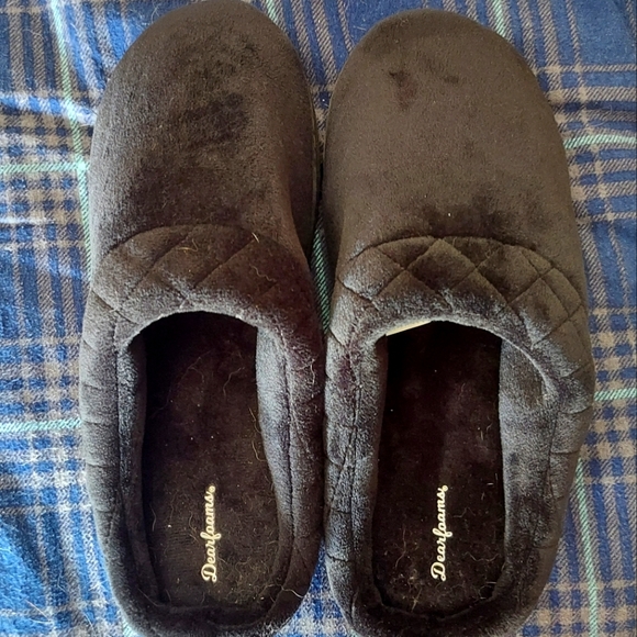 Mens Dearfoams Slippers Size 11/12 - Picture 1 of 8